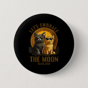 Shirt Cat Total Solar Eclipse Embrace 6 Cm Round Badge