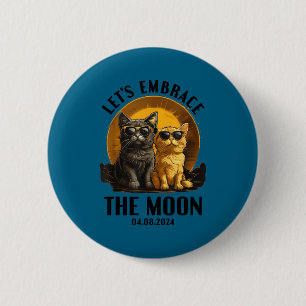 Shirt Cat Total Solar Eclipse Embrace 6 Cm Round Badge