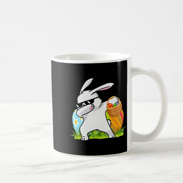 Shirt Dabbing Rabbit Bunny Easter Day Coffee Mug (Right)