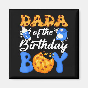 Shirt Dada Birthday Milk Cookies 1st Magnet