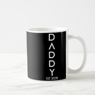 Shirt Daddy Est 2025 New Dad Baby Reveal Gift Tee  Coffee Mug