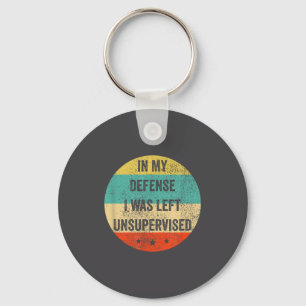Shirt Defense Left Unsupervised Sarcastic Key Ring