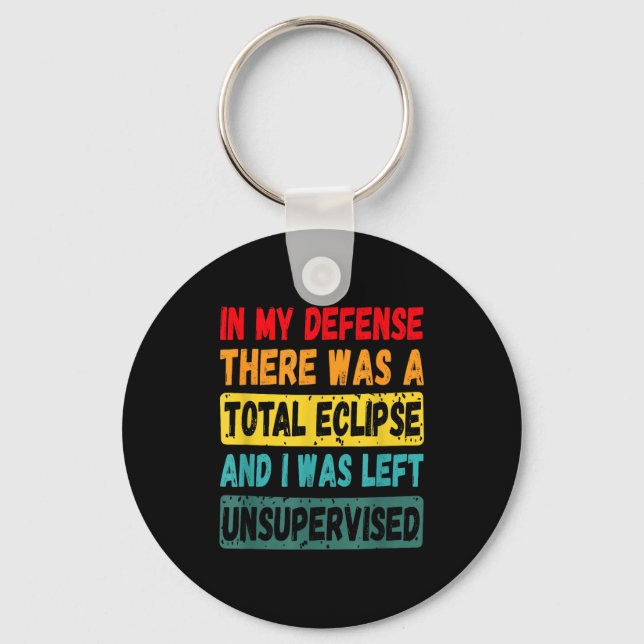Shirt Defense There Total Eclipse Solar Key Ring (Front)