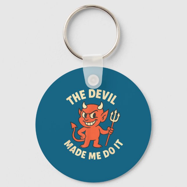 Shirt Devil It Halloween Key Ring (Front)
