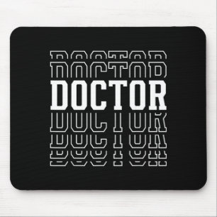 Shirt Doctor Layered Text Medical Mouse Mat