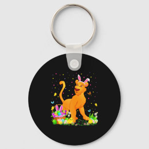 Shirt Easter Cougar Bunny Egg Hunting Key Ring