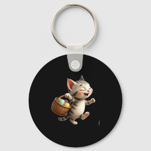 Shirt Easter Kitty Key Ring