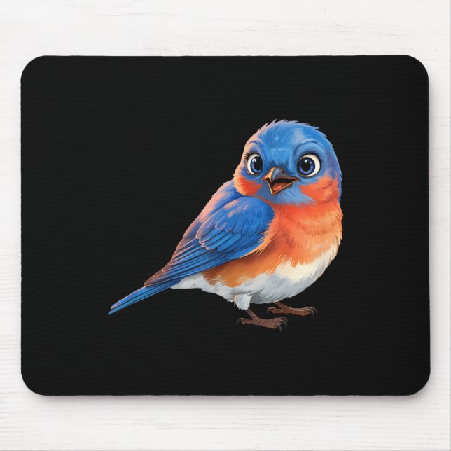 Shirt Eastern Bluebird Bird Lovers Mouse Mat (Front)