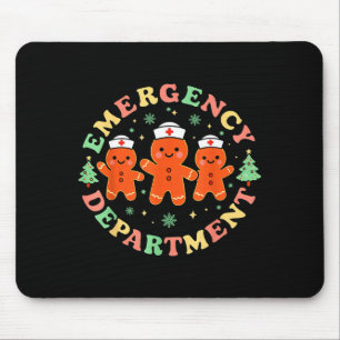 Shirt Emergency Department Gingerbread Nurse Chris Mouse Mat