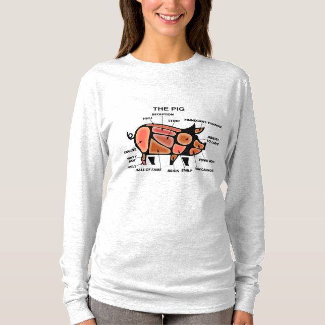 shirt explaining pigs (Front)