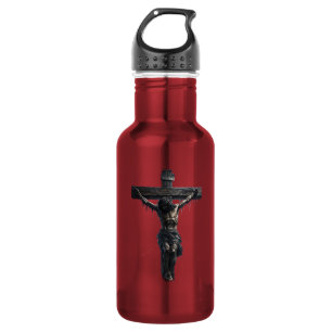 shirt featuring a touching artwork of Jesus Christ 532 Ml Water Bottle