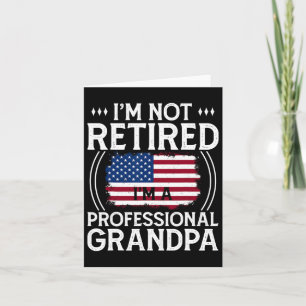 Shirt For Men Funny Fathers Day Retired Grandpa  Card