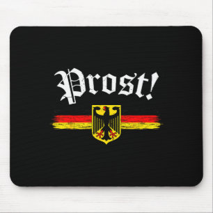 Shirt For Men Women German Flag Prost Vintage Mouse Mat