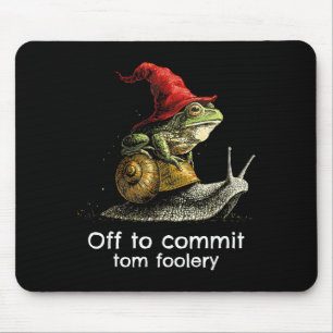 Shirt Frog Saying Off Commit Tom Mouse Mat