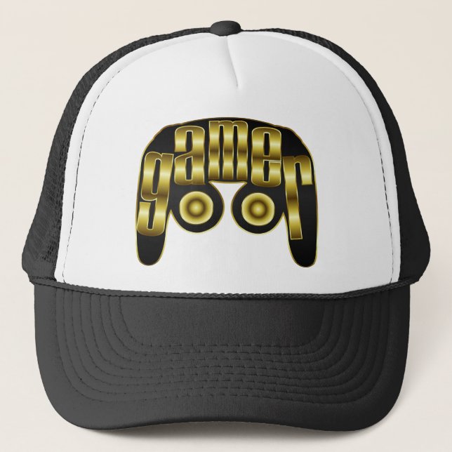 shirt-GAMER-02a Trucker Hat (Front)