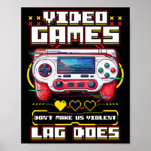 Shirt Gaming Shirts For Men Boys Kids Funny Video  Poster