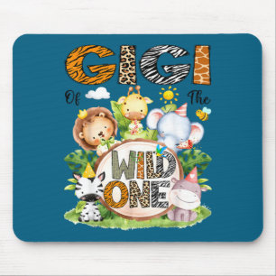 Shirt Gigi Wild 1st Birthday Safari Mouse Mat