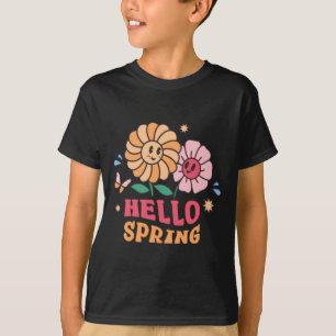 Shirt Hello Spring Flowers Sunshine Easter