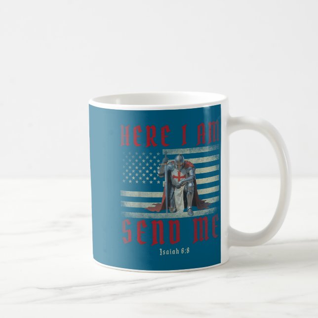 Shirt Here Am Send Knights Templar Coffee Mug (Right)