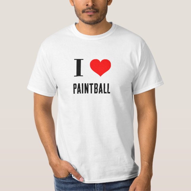 Shirt - I Heart paintball (Front)