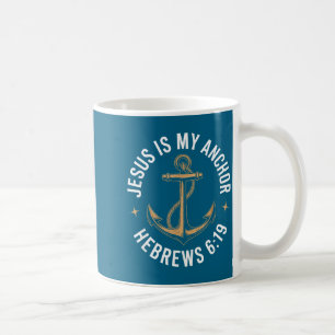 Shirt Jesus Anchor Hebrews 619 Bible Coffee Mug