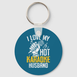 Shirt Karaoke Husband Bar Microphone Music Key Ring