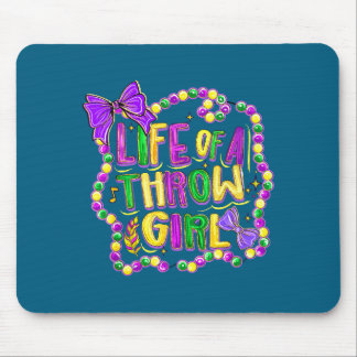 Shirt Life Throw Coquette Bow Mardi Mouse Mat