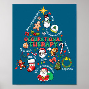 Shirt Occupational Therapy Christmas Tree Ot Poster