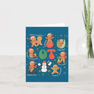 Shirt Occupational Therapy Ot Gingerbread Christma Card