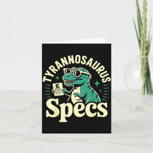 Shirt Optometry Dinosaur Optometrist Optician Card