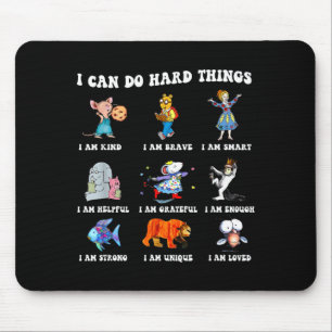 Shirt Read Book Characters Can Hard Mouse Mat