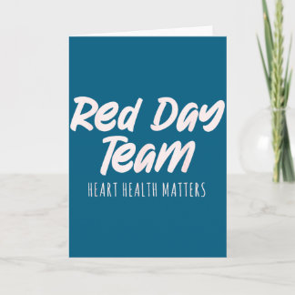 Shirt Red Day Team Heart Health Card