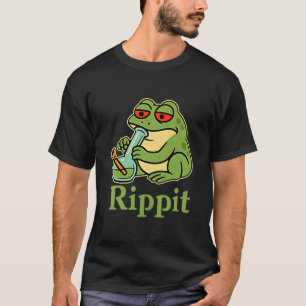 Shirt Rippit Stoner Frog Smoking Stoner