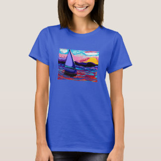 shirt,sailboat tranquillity tshirt sunset