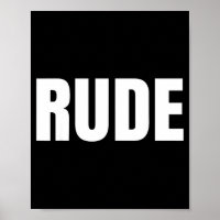 Shirt Says Rude - Funny One Word Fashion
