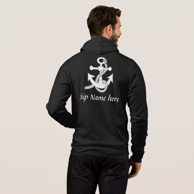 Shirt - Ship anchor with name (back) (Back Full)