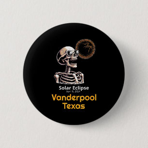 Shirt Skeleton Solar Eclipse Vanderpool Texas 6 Cm Round Badge