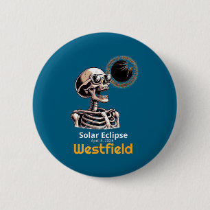 Shirt Skeleton Solar Eclipse Westfield Indiana 6 Cm Round Badge