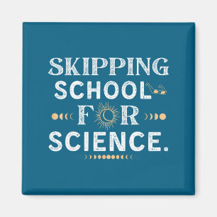 Shirt Skipping School Solar Eclipse Student Magnet