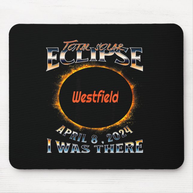 Shirt Solar Eclipse Westfield Indiana There Mouse Mat (Front)