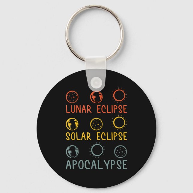 Shirt Solar Lunar Eclipse Apocalypse Celestial Key Ring (Front)