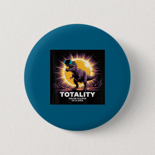 Shirt Solar Totality August 12 Dinosaur 6 Cm Round Badge