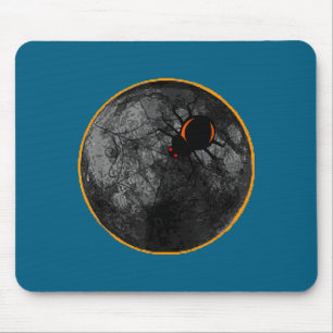 Shirt Spider Web Arachnid Moon Solar Mouse Mat