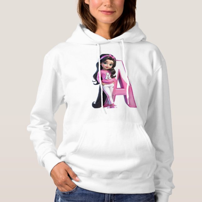 Shirt Style: Women's Basic Hooded Sweatshirt Enjoy (Front)