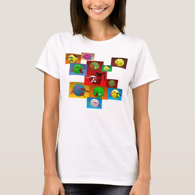 shirt tee spaghetti capoeira martial arts (Front)