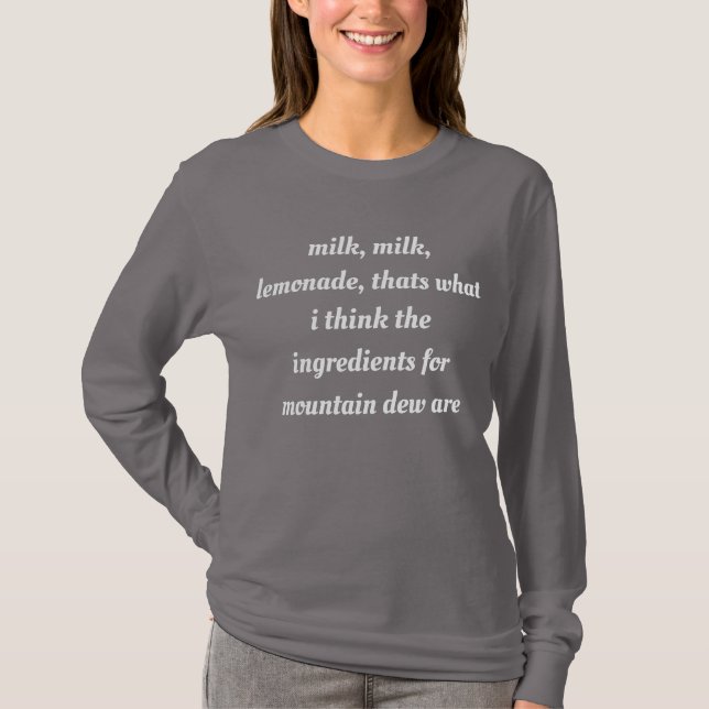 shirt that might have a recipe on it (Front)