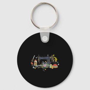 Shirt Things Spare Time Sewing Quilting Key Ring
