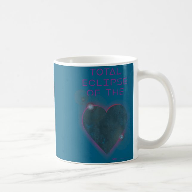 Shirt Total Eclipse Solar Heart Astronomy Coffee Mug (Right)