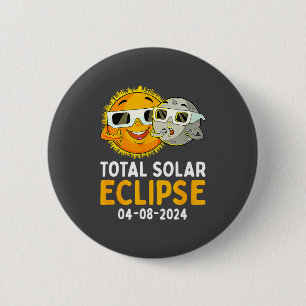 Shirt Total Solar Eclipse April 8 6 Cm Round Badge
