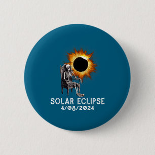 Shirt Total Solar Eclipse April Skeleton 6 Cm Round Badge